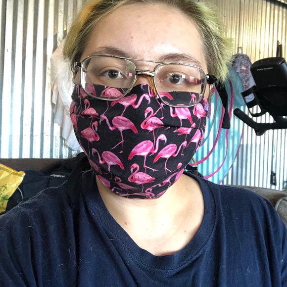 Blue/Purple Cotton Mask - Picture 2 of 4